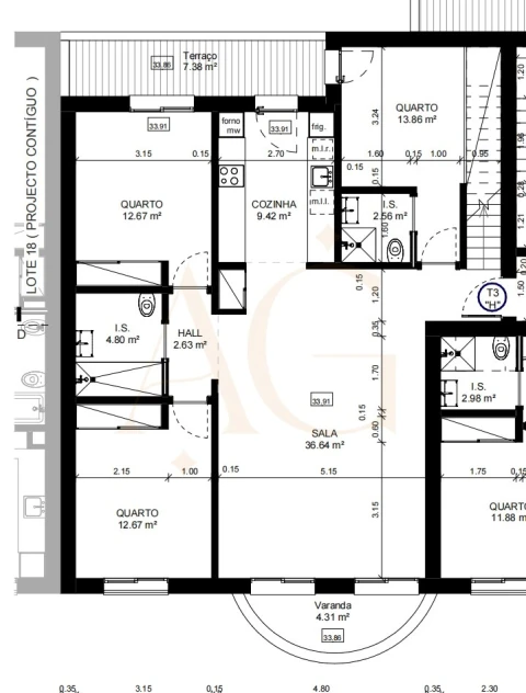 Apartamento T3 para Venda em Tavira (Santa Maria e Santiago)