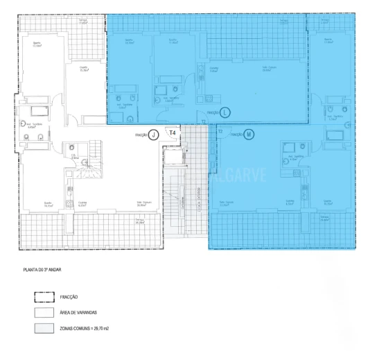 Apartamento T4 para Venda em Lagos (São Sebastião e Santa Maria) Planta 1