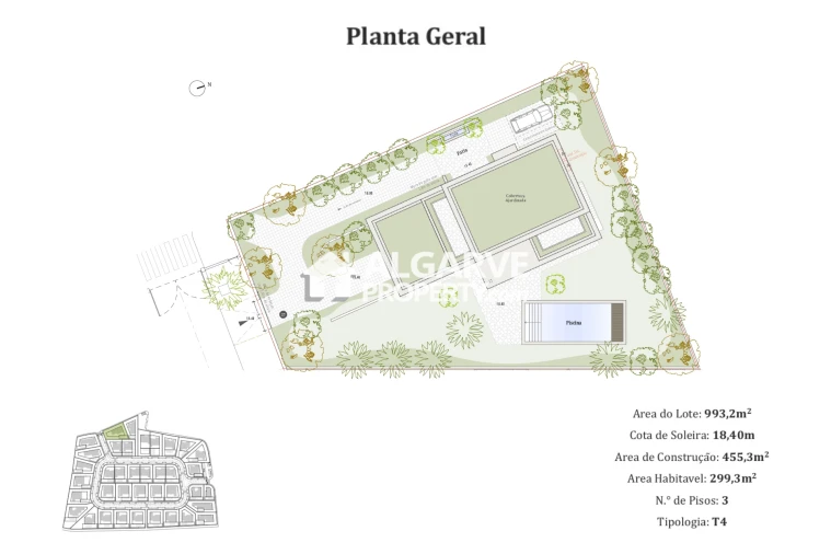 Moradia T4 para Venda em Montenegro Planta 1