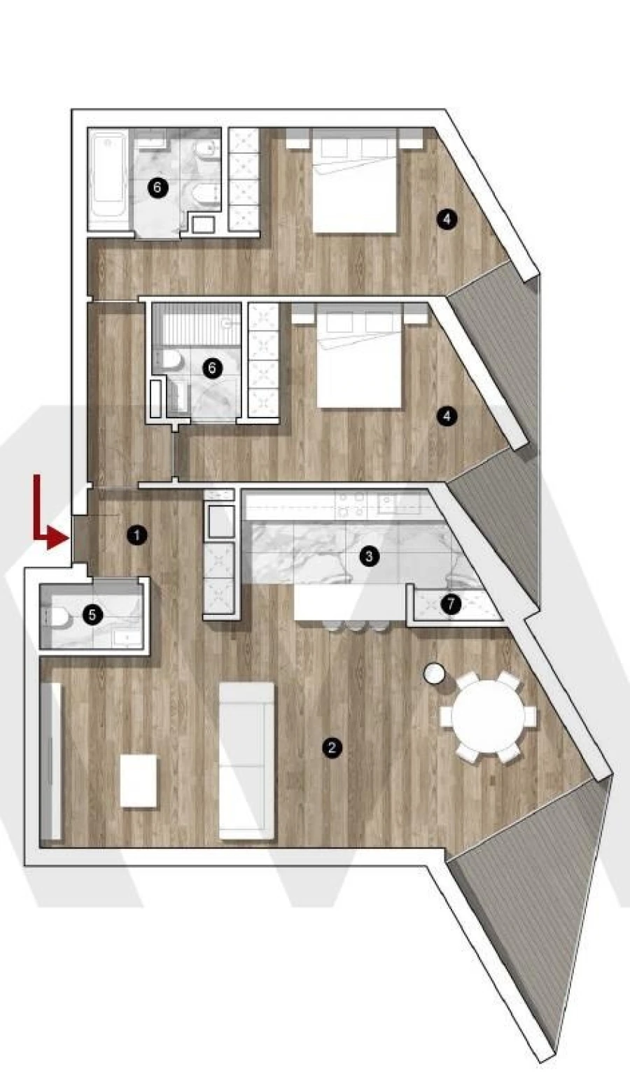 Apartamento T2 para Venda em Olhão Foto 38