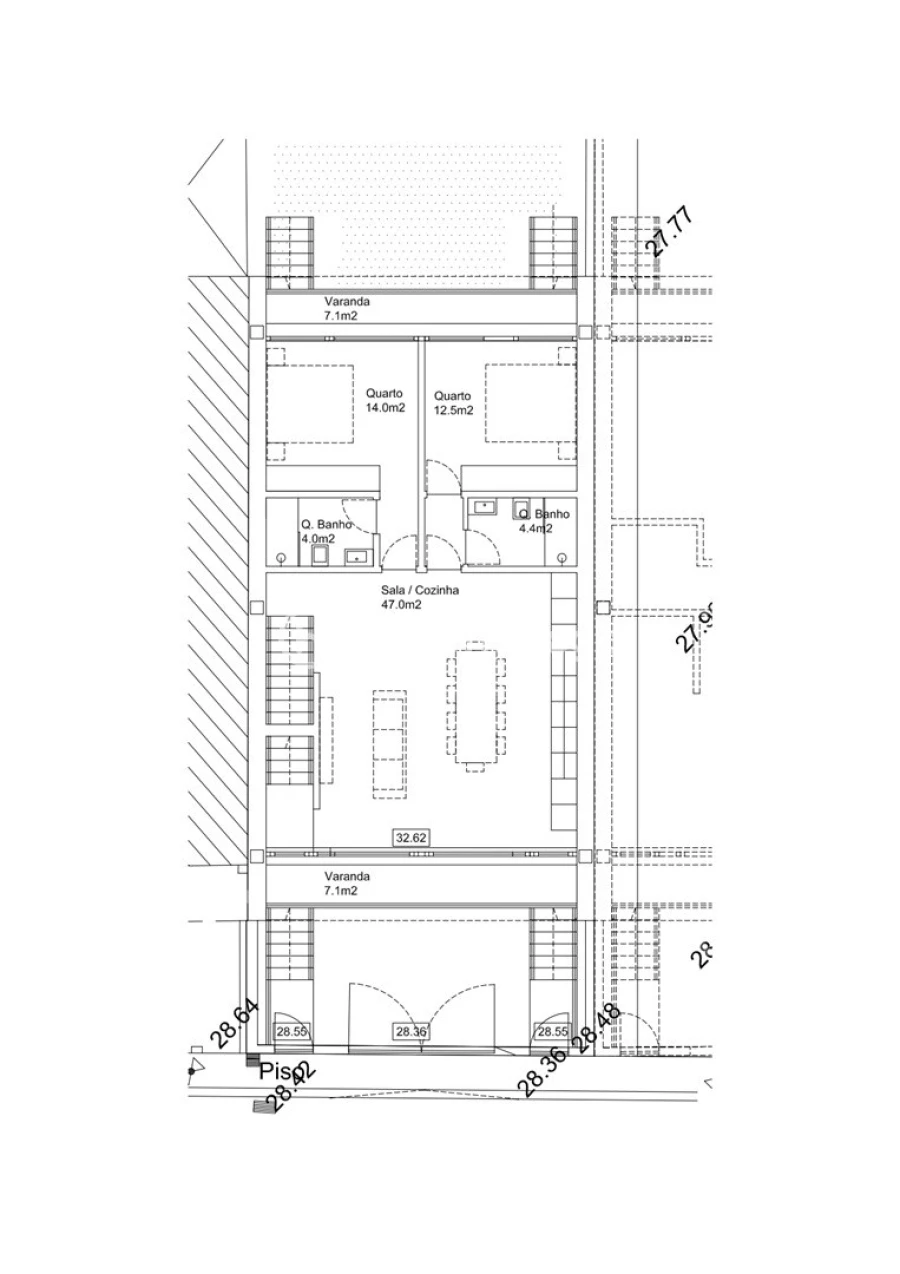 Apartamento T4 para Venda em Arcozelo Planta 1
