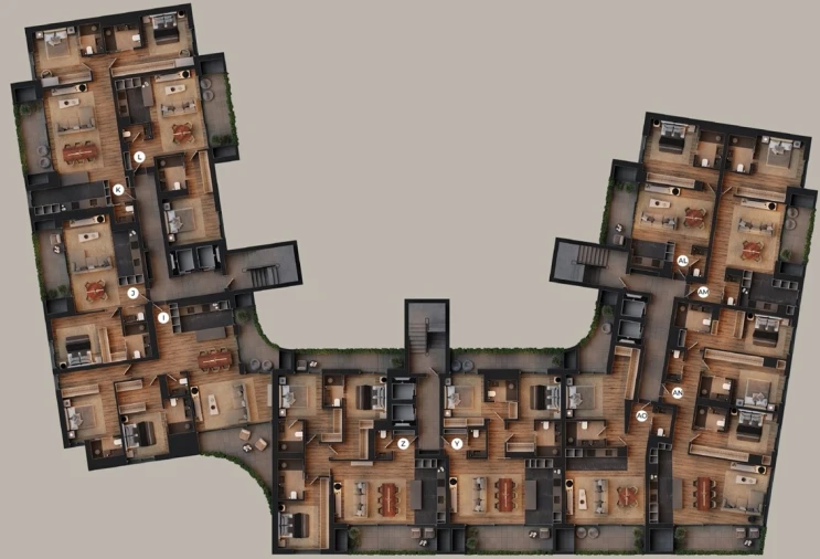 Apartamento T3 para Venda em Santo Antonio Planta 1