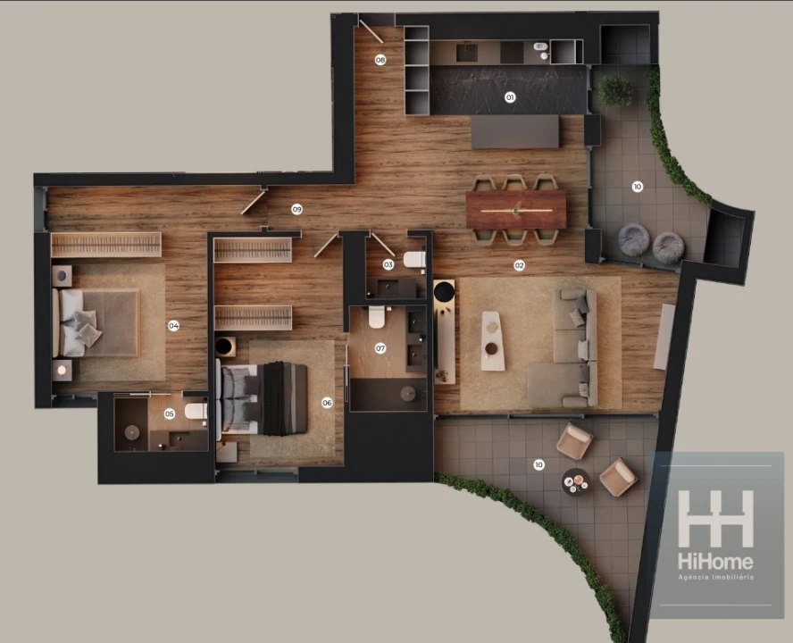 Apartamento T2 para Venda em Santo Antonio Foto 8