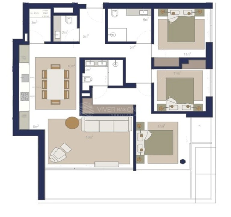 Apartamento T3 para Venda em Matosinhos e Leça da Palmeira Foto 17