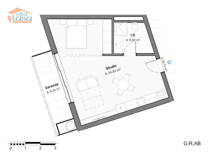 Apartamento T0 para Venda em Armação de Pera Foto 8
