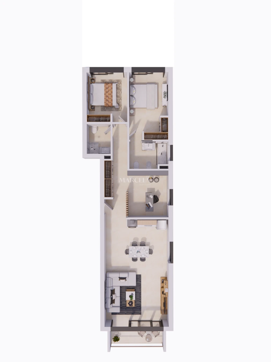 Apartamento T2 para Venda em Aljezur Planta 3