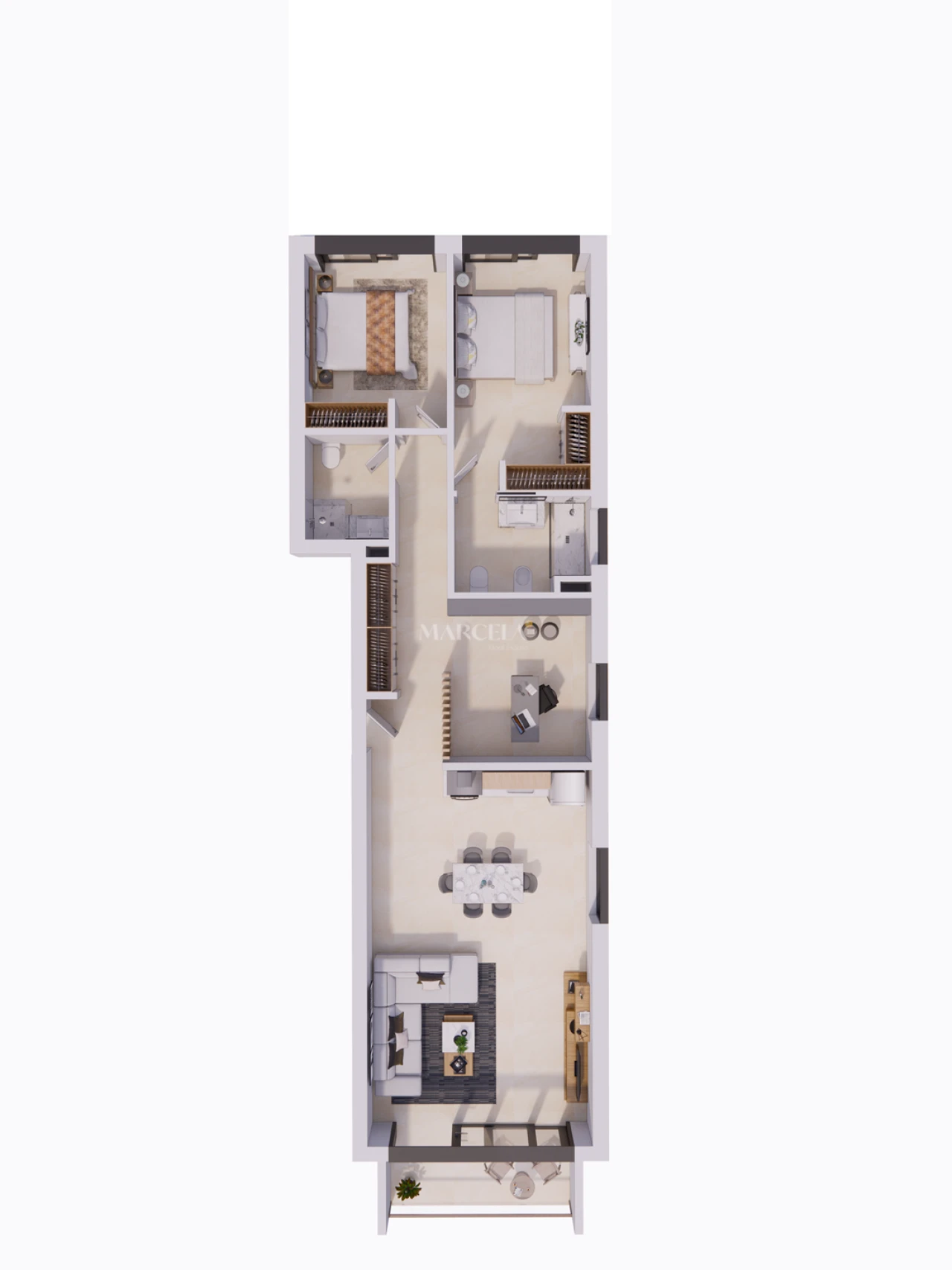 Apartamento T2 para Venda em Aljezur Planta 3