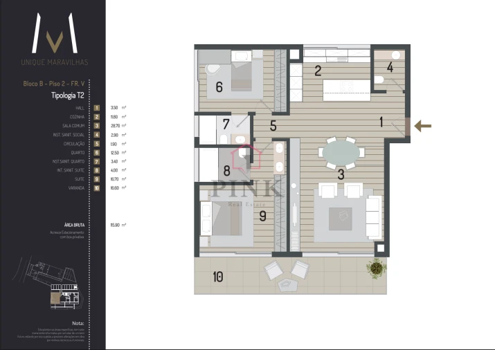 Apartamento T2 para Arrendamento em Funchal (São Pedro) Foto 25