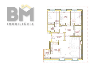Apartamento T3 para Venda em Castelo Branco