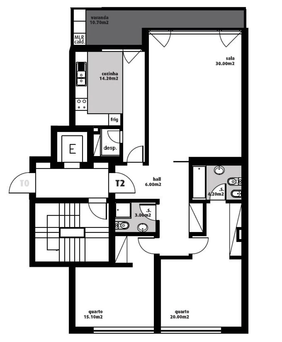 Apartamento T2 para Arrendamento em Glória e Vera Cruz Foto 20