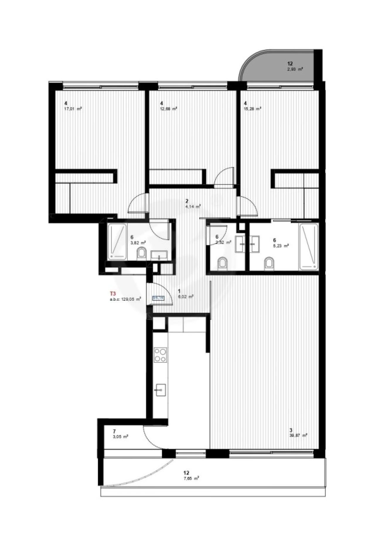 Apartamento T3 para Venda em Aver-O-Mar, Amorim e Terroso Foto 12
