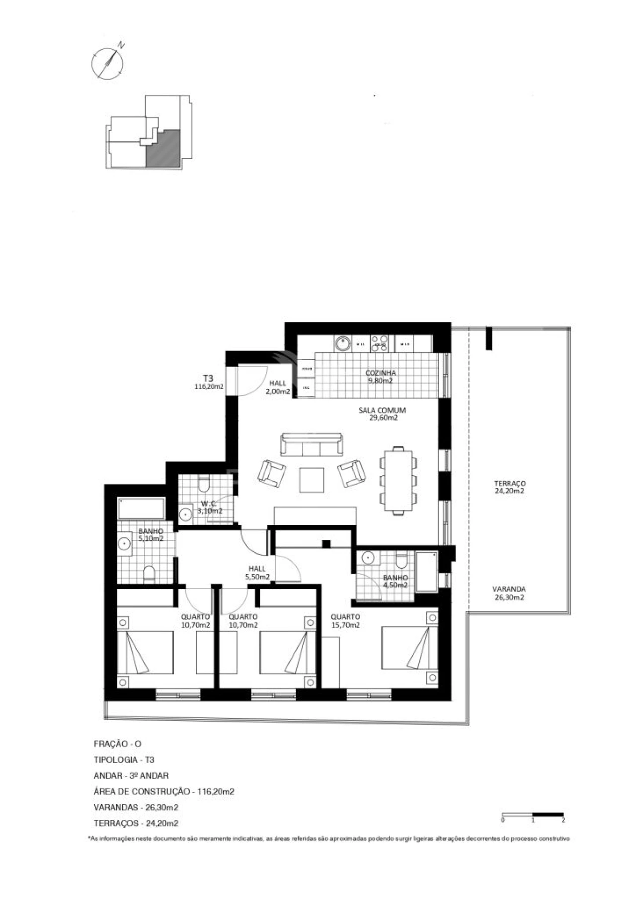 Apartamento T3 para Venda em Santa Marinha e São Pedro da Afurada Foto 6