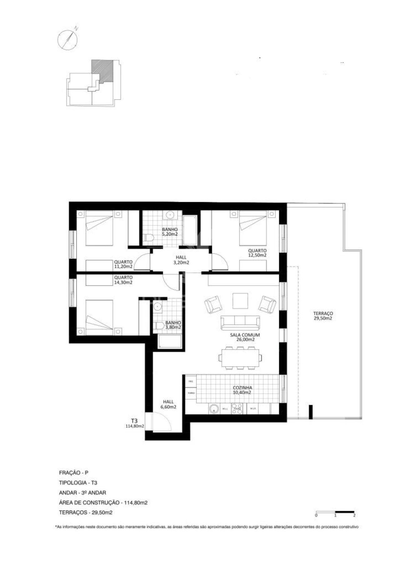 Apartamento T3 para Venda em Santa Marinha e São Pedro da Afurada Foto 6