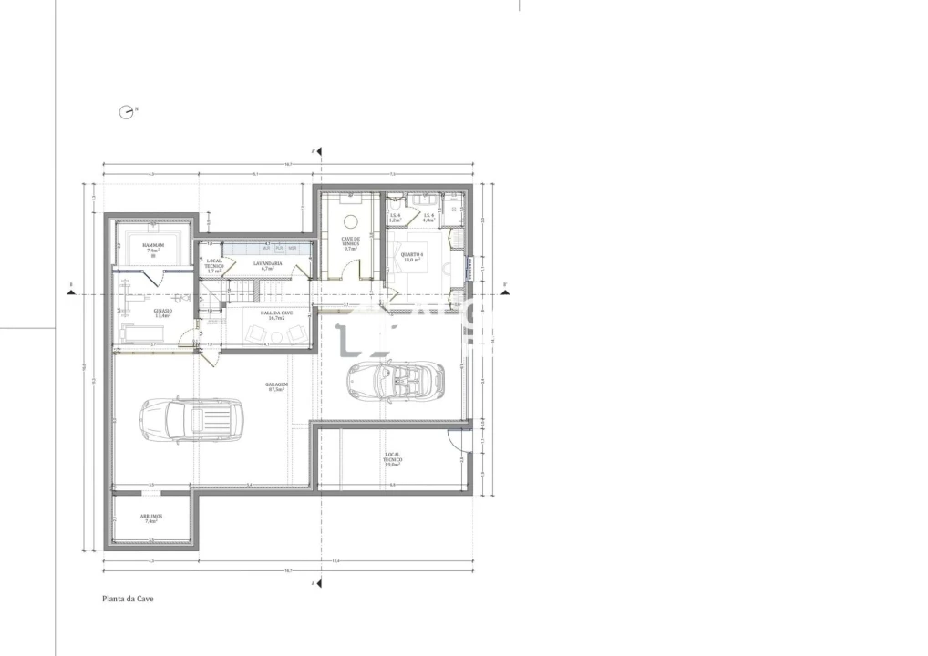 Moradia T4 para Venda em Montenegro Planta 3