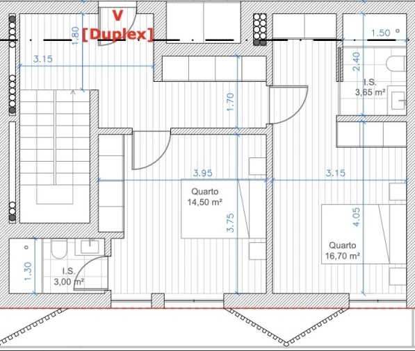 Apartamento T4 para Venda em Glória e Vera Cruz Planta 1
