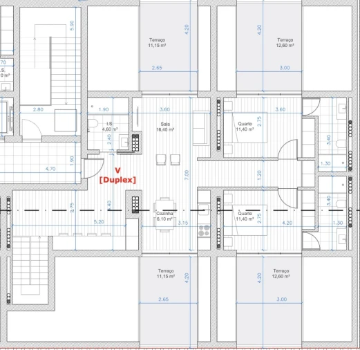 Apartamento T4 para Venda em Glória e Vera Cruz Planta 2
