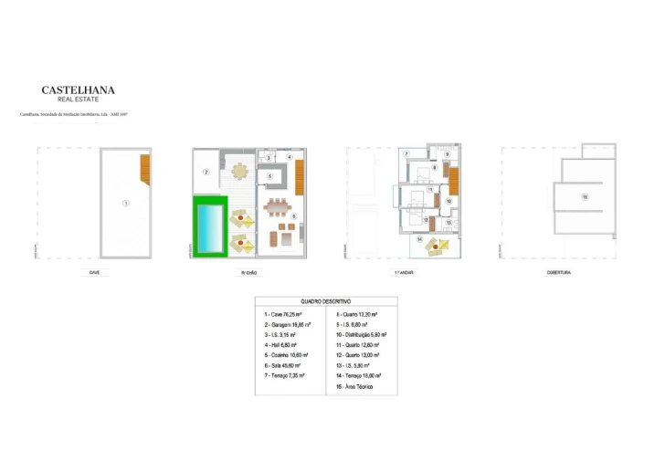 Moradia T3 para Venda em Tavira (Santa Maria e Santiago) Planta 1