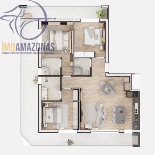 Apartamento T3 para Venda em Porches Foto 9