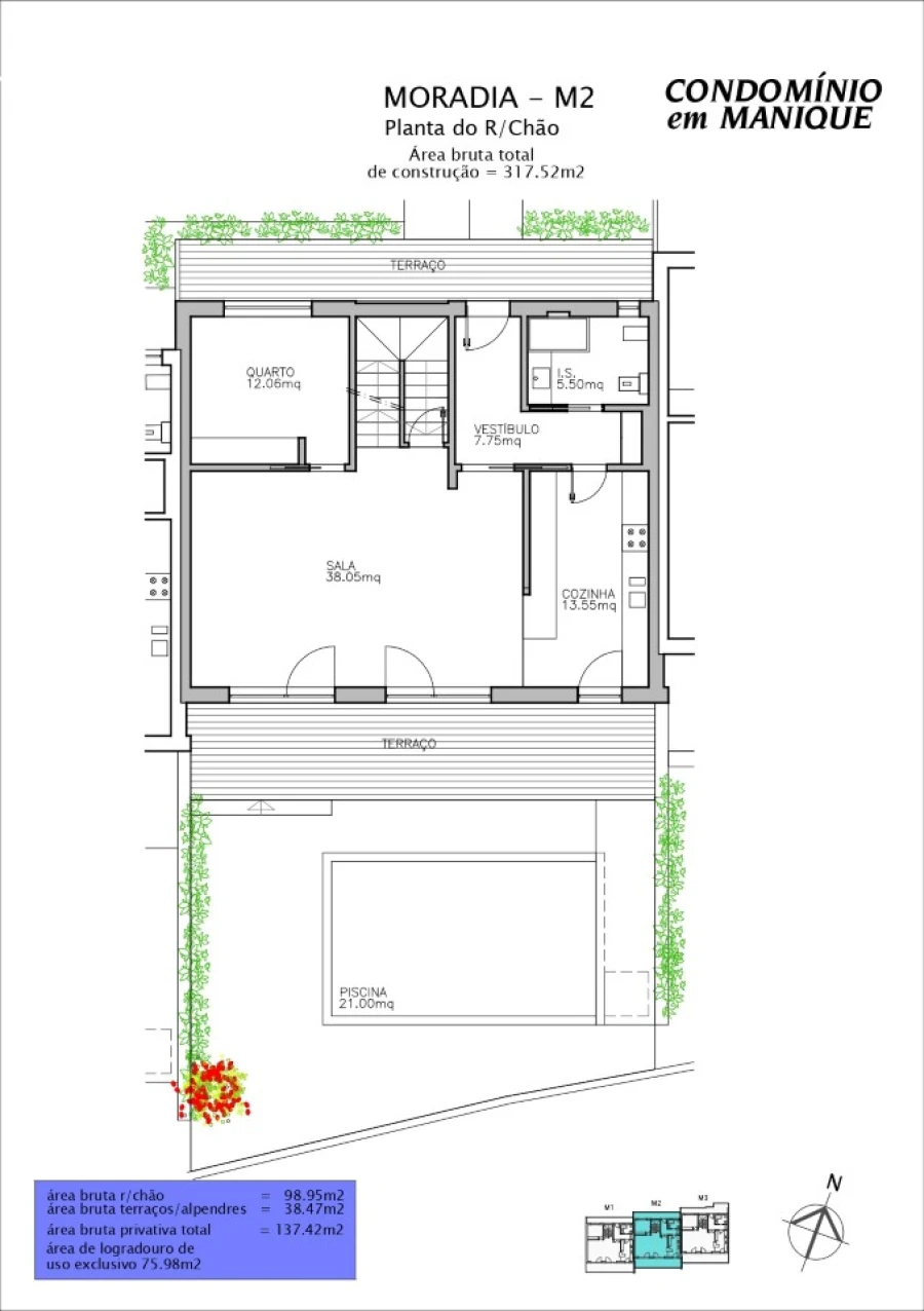 Moradia T4 para Venda em Alcabideche Planta 1