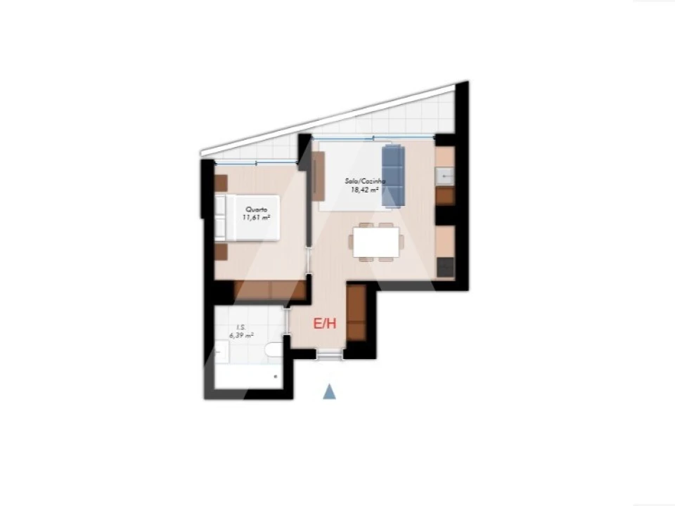 Apartamento T1 para Venda em Glória e Vera Cruz Foto 18