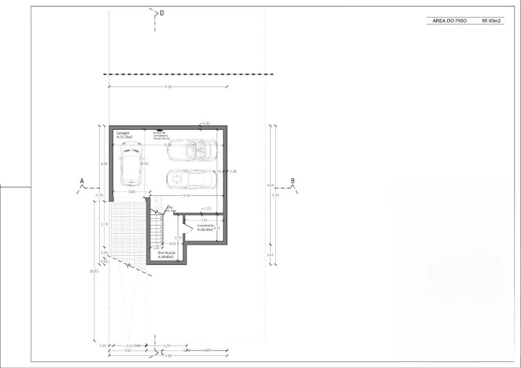 Moradia T3 para Venda em Amora Planta 6