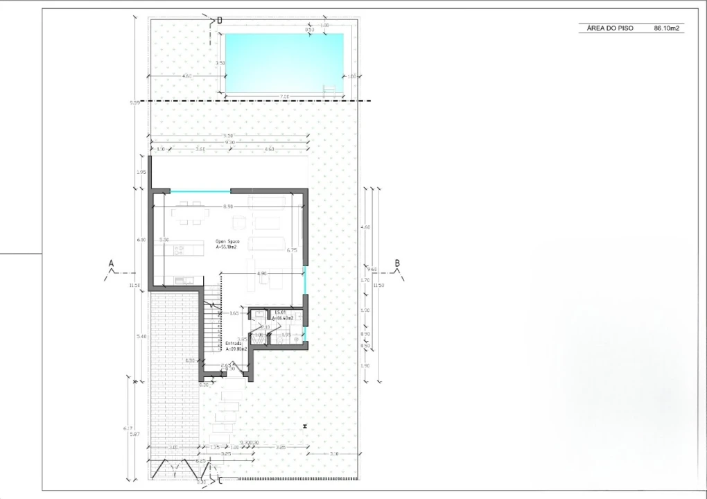 Moradia T3 para Venda em Amora Planta 7