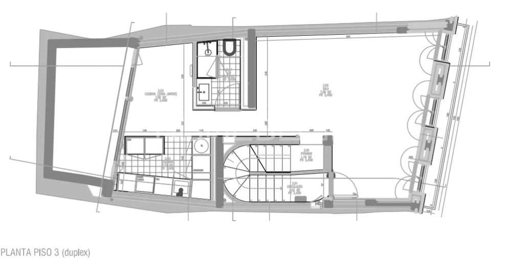 Apartamento T1 para Venda em Santo António Planta 1