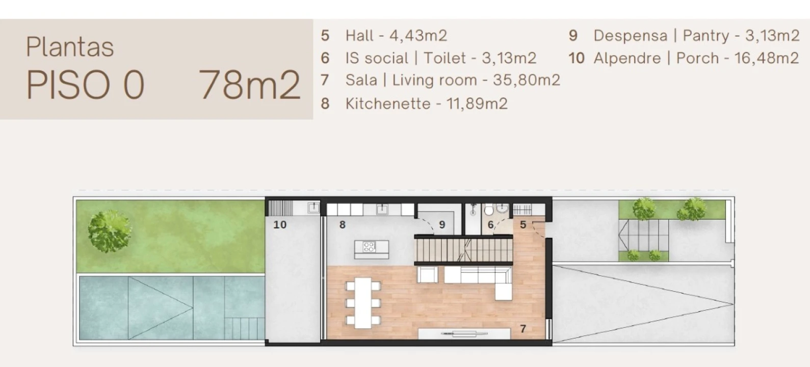 Moradia T3 para Venda em Gambia-Pontes-Alto da Guerra Planta 2