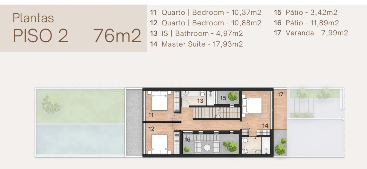 Moradia T3 para Venda em Gambia-Pontes-Alto da Guerra Planta 3