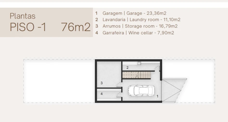 Moradia T3 para Venda em Gambia-Pontes-Alto da Guerra Planta 1