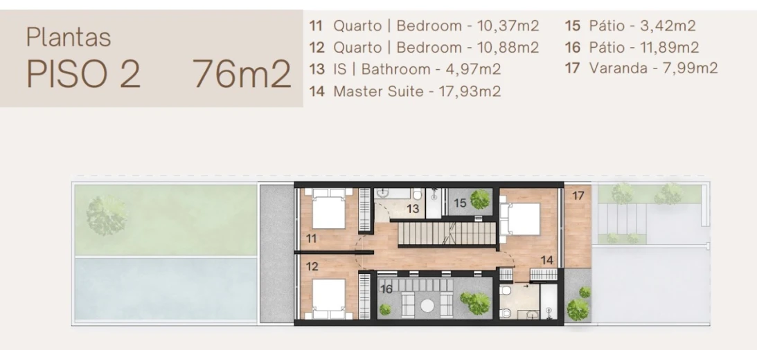Moradia T3 para Venda em Gambia-Pontes-Alto da Guerra Planta 3