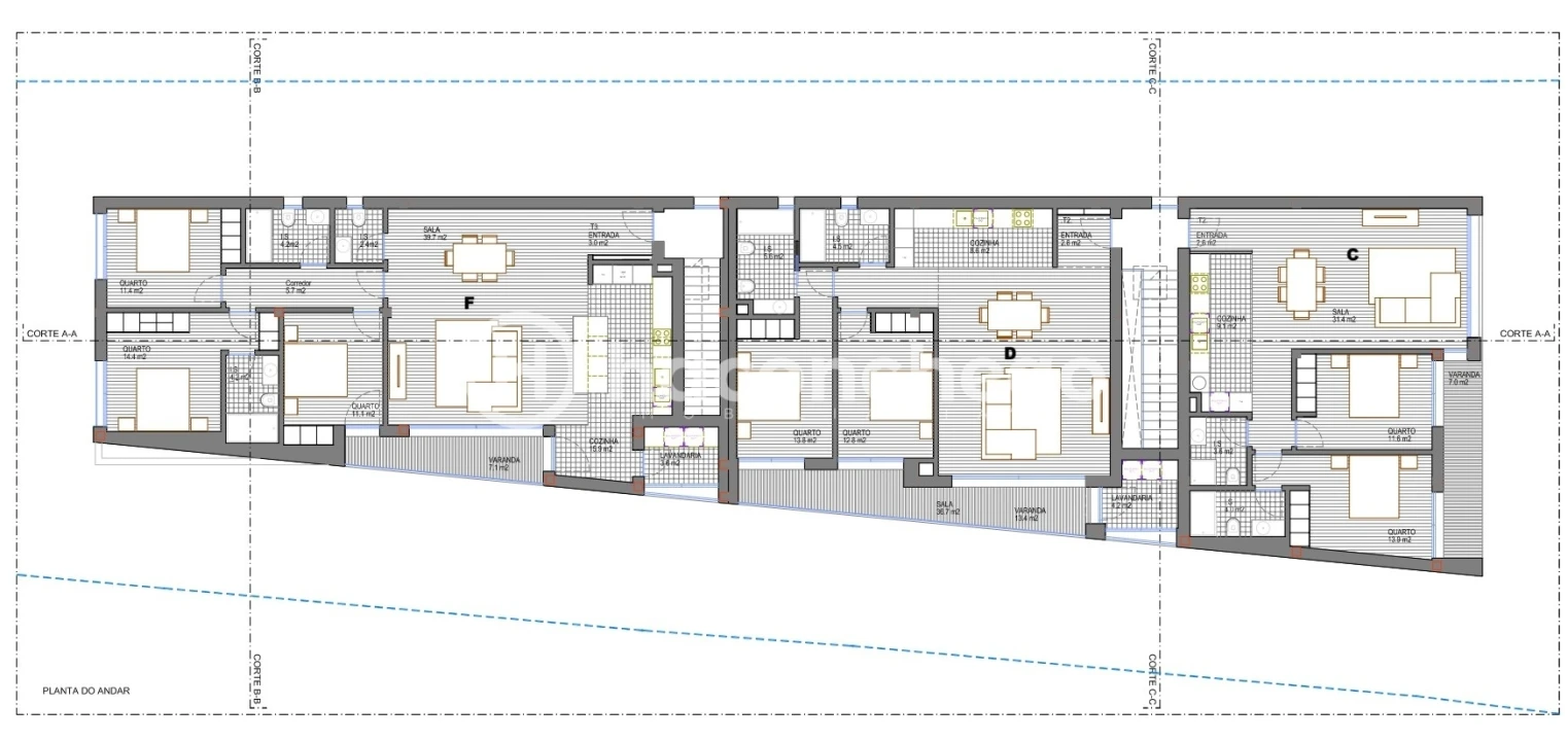 Apartamento T2 para Venda em Galegos (Santa Maria) Foto 24