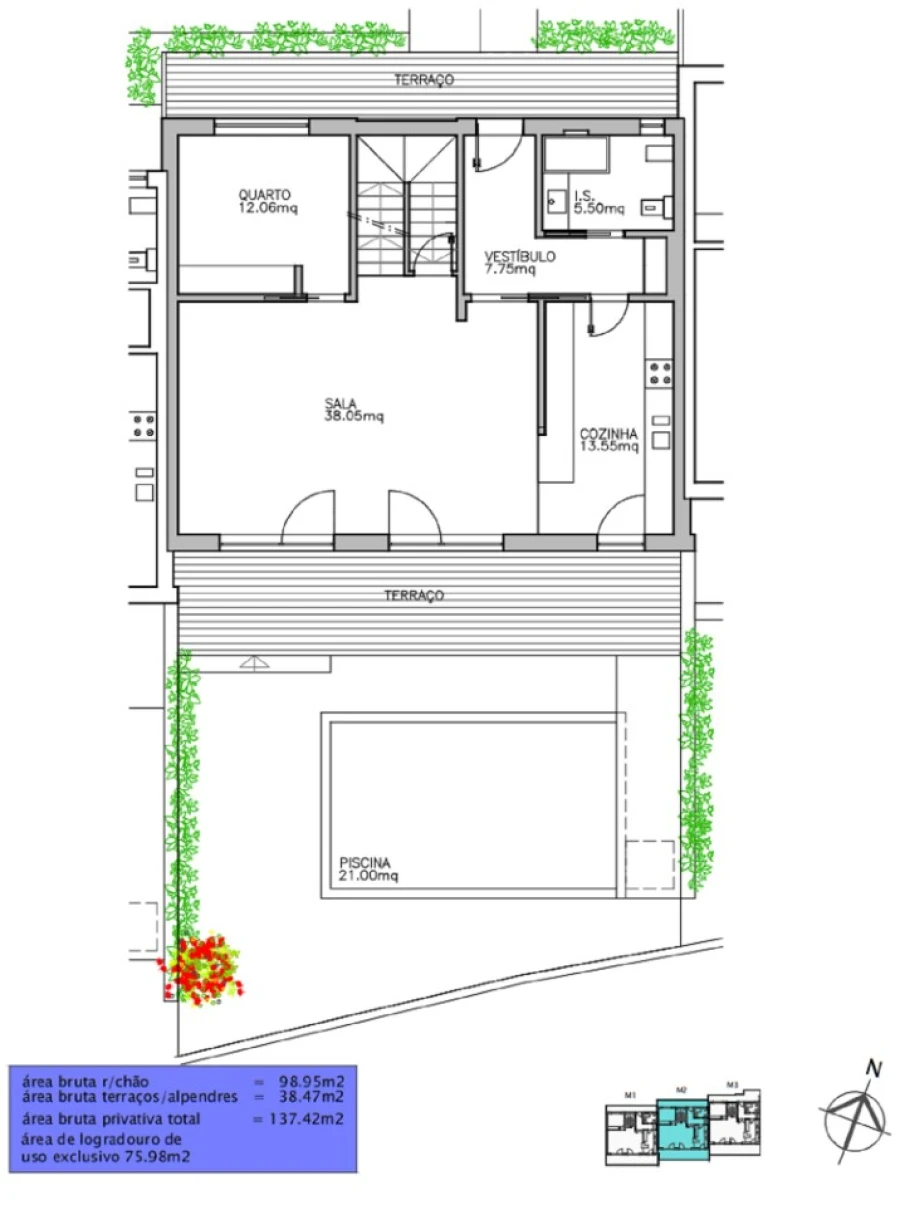 Moradia T4 para Venda em Alcabideche Planta 1