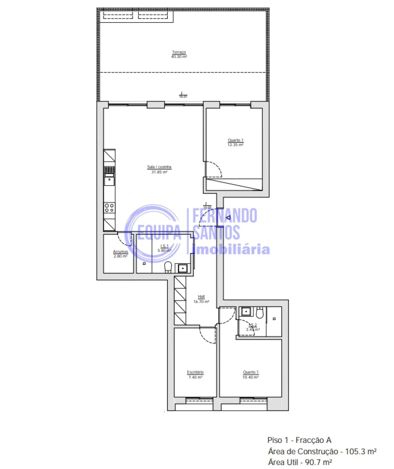 Apartamento T3 para Venda em Armação de Pera Foto 18