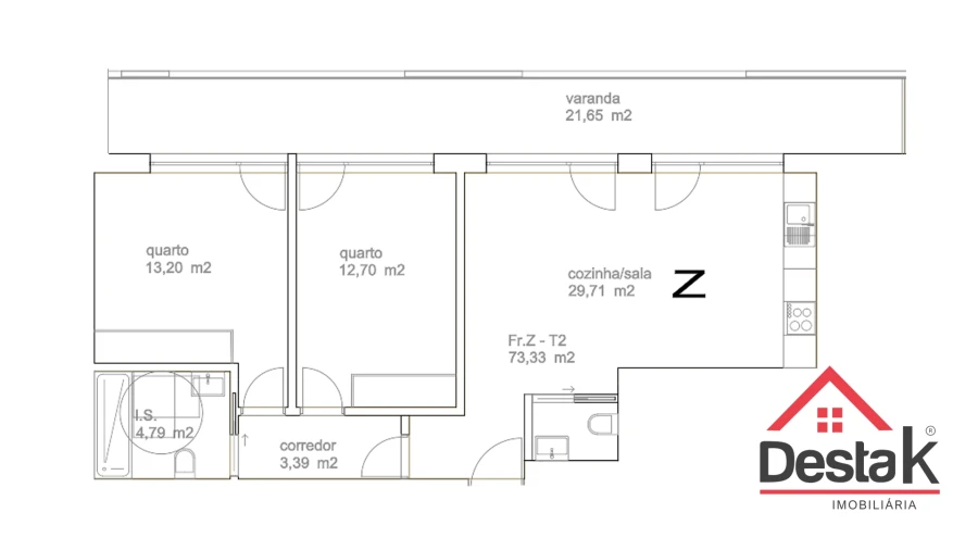Apartamento T2 para Venda em Tondela e Nandufe Foto 8