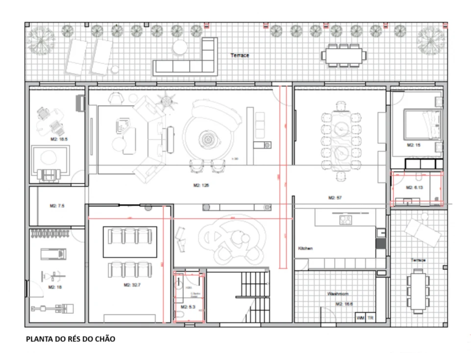 Moradia T3 para Venda em São Gonçalo Planta 3