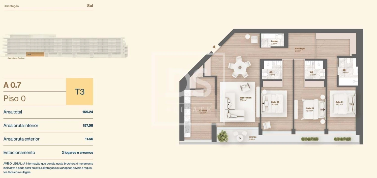 Apartamento T3 para Venda em Vila do Conde Foto 29