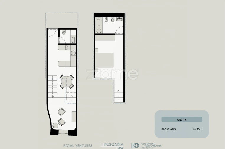 Apartamento T1 para Venda em Santa Marinha e São Pedro da Afurada Foto 2