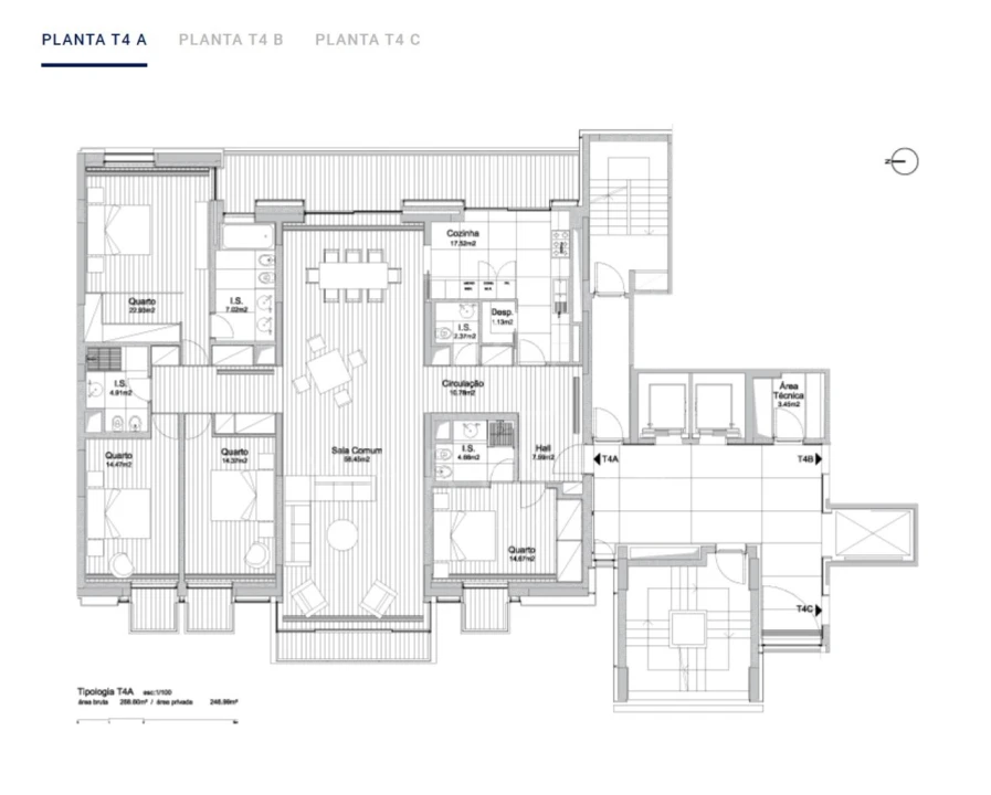 Apartamento T4 para Venda em Belém Foto 14