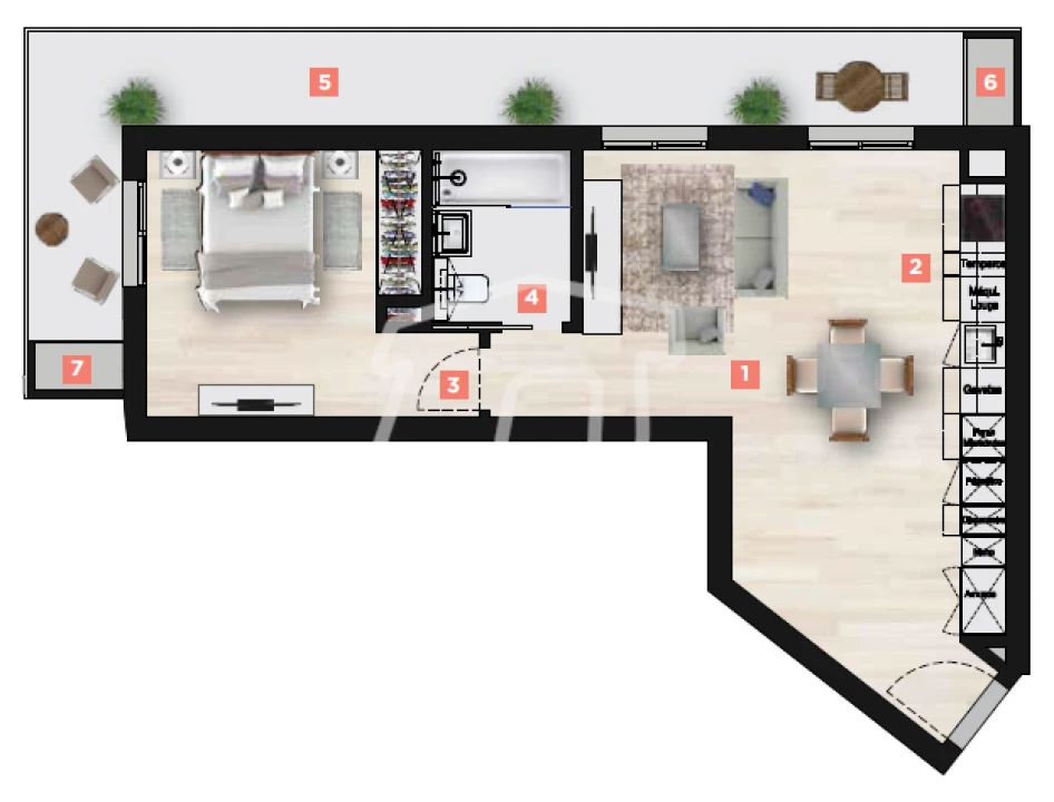 Apartamento T1 para Venda em Caniço Foto 8
