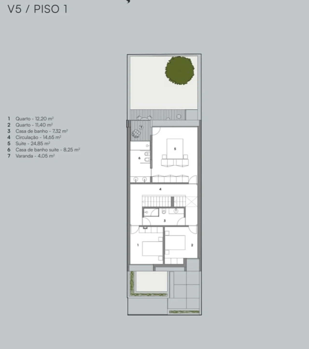 Moradia T5 para Venda em Alcantara Planta 4