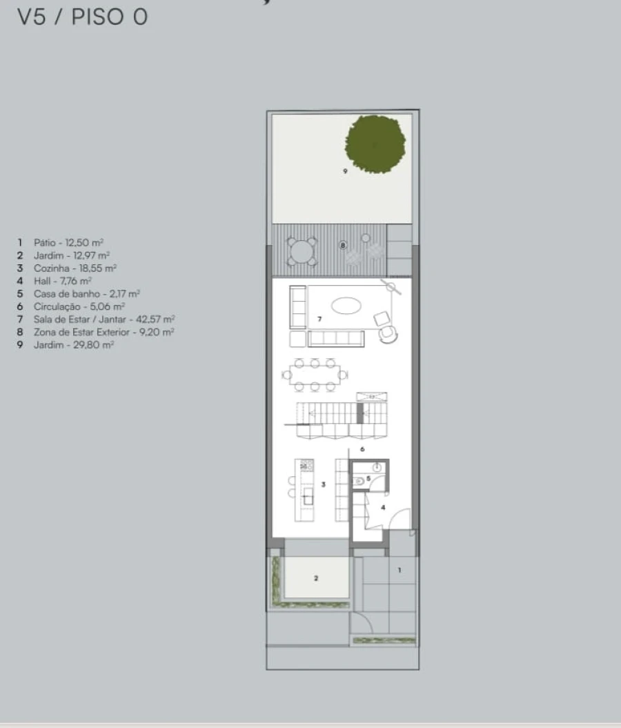 Moradia T5 para Venda em Alcantara Planta 3