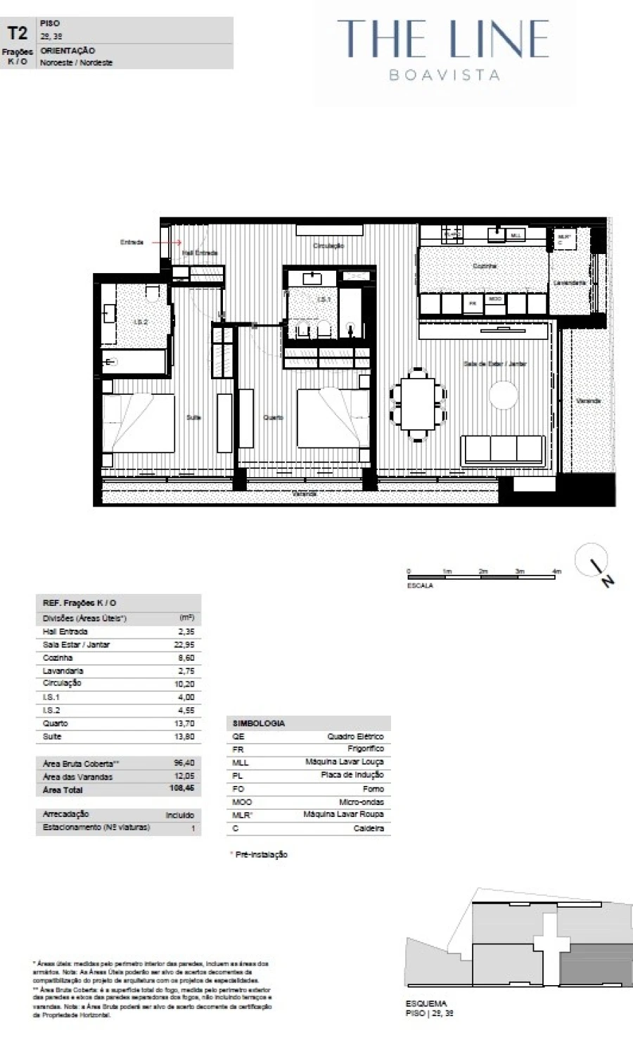 Apartamento T2 para Venda em Ramalde Planta 1