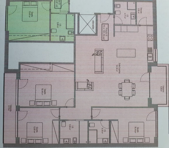 Apartamento T3 para Venda em Lourinhã e Atalaia Planta 1