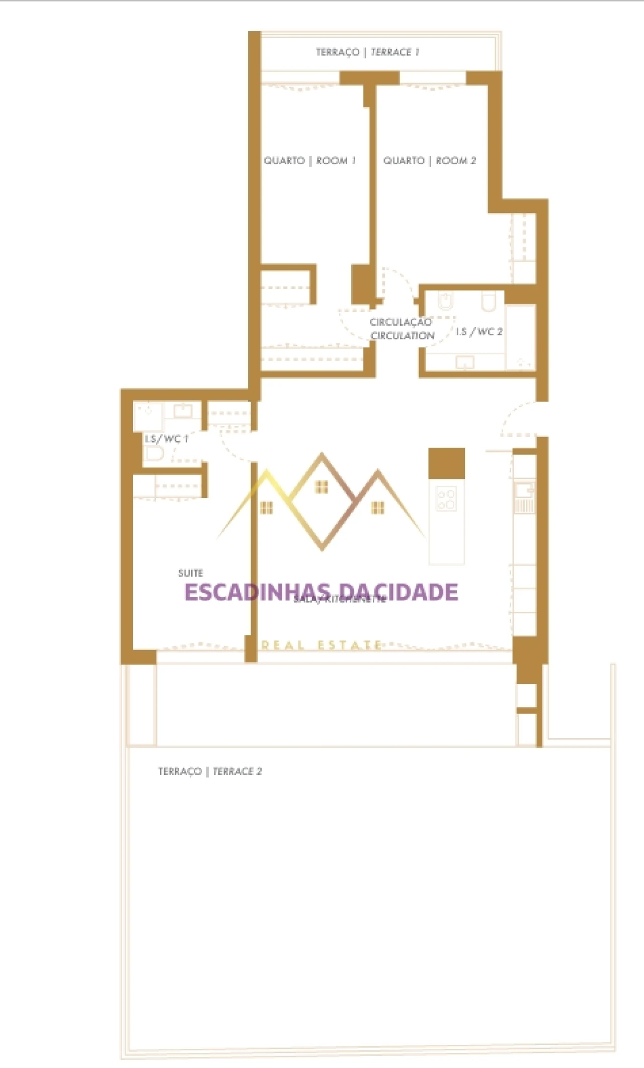 Apartamento T3 para Venda em Montijo e Afonsoeiro Planta 2