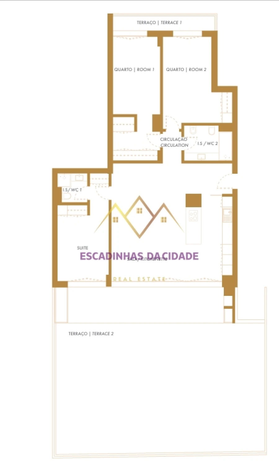 Apartamento T3 para Venda em Montijo e Afonsoeiro Planta 2