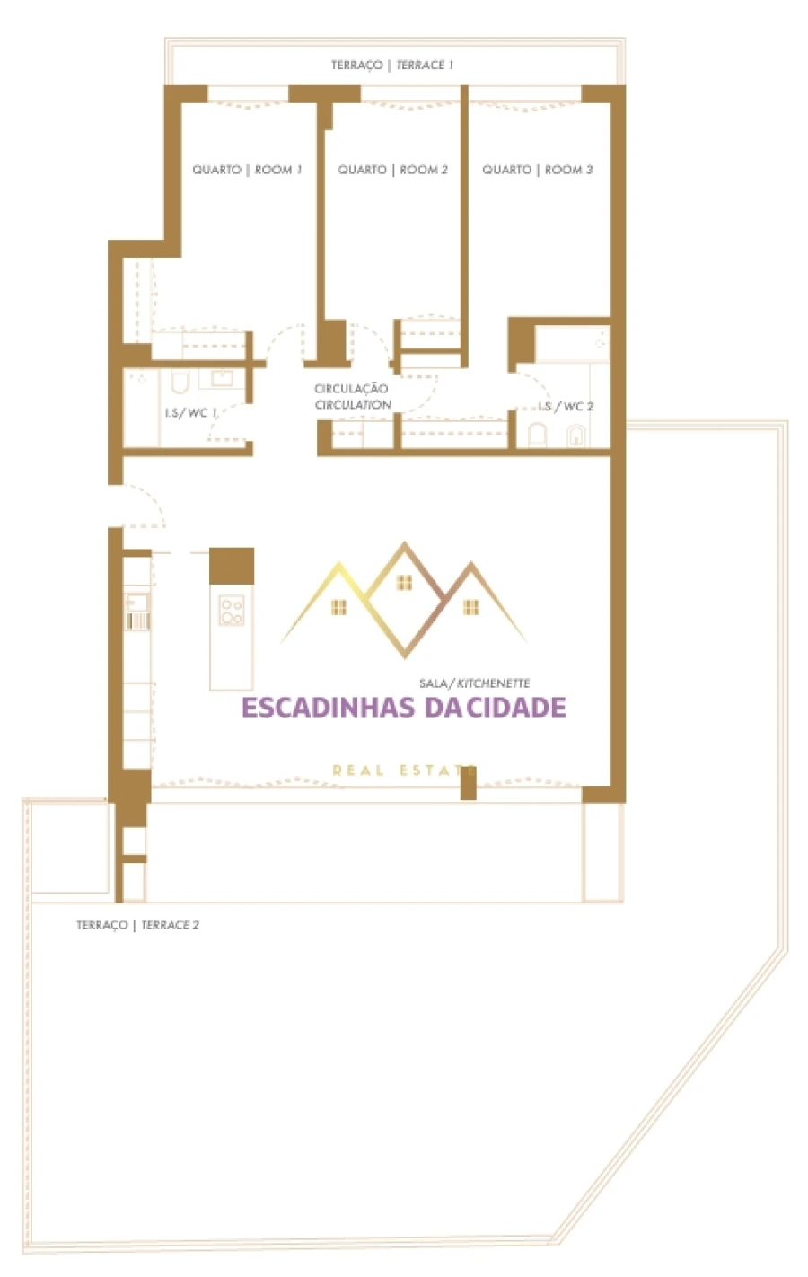 Apartamento T3 para Venda em Montijo e Afonsoeiro Planta 3