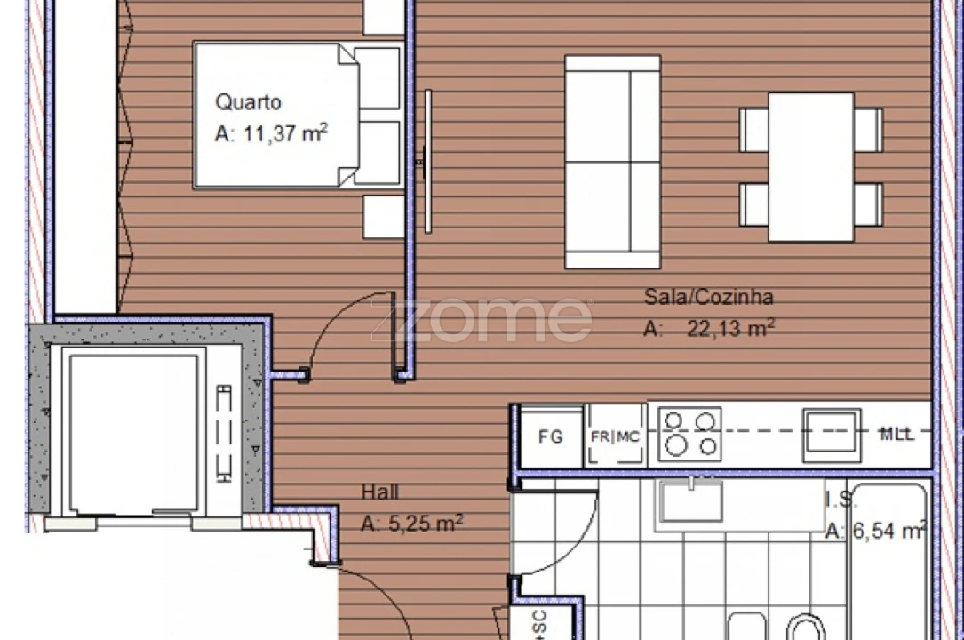 Apartamento T1 para Venda em Areosa Foto 28