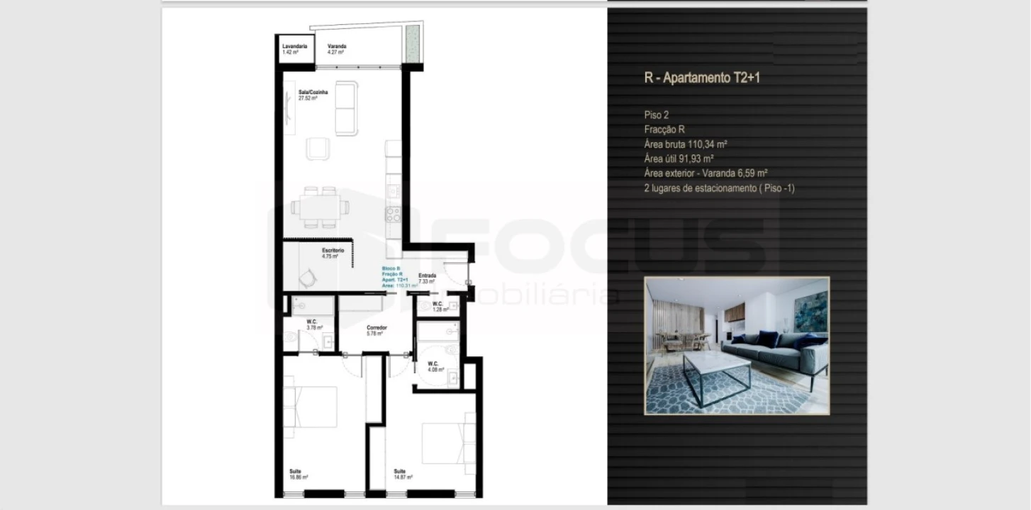 Apartamento T2 para Venda em Esgueira Foto 4