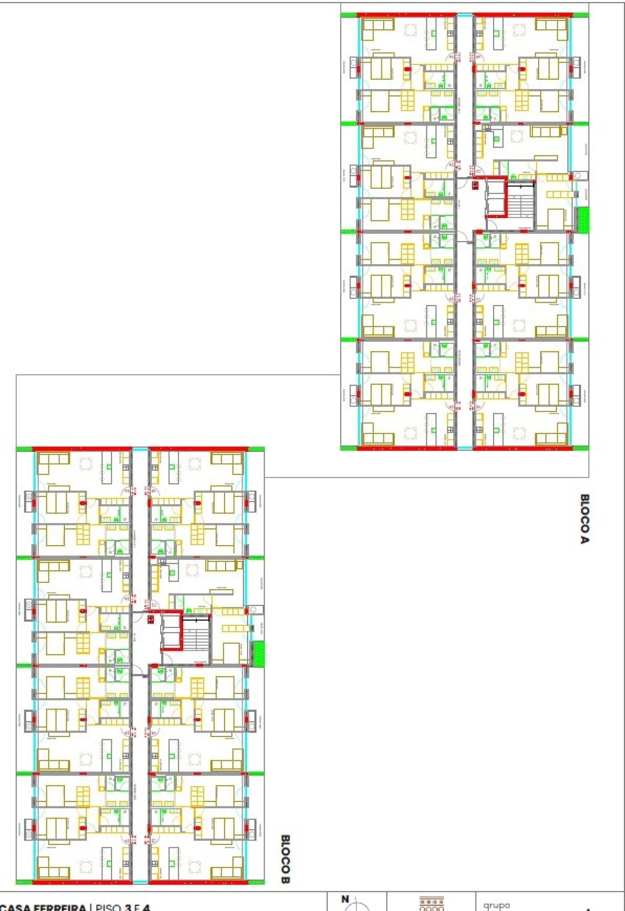 Apartamento T4 para Venda em Ferreiros e Gondizalves Planta 3